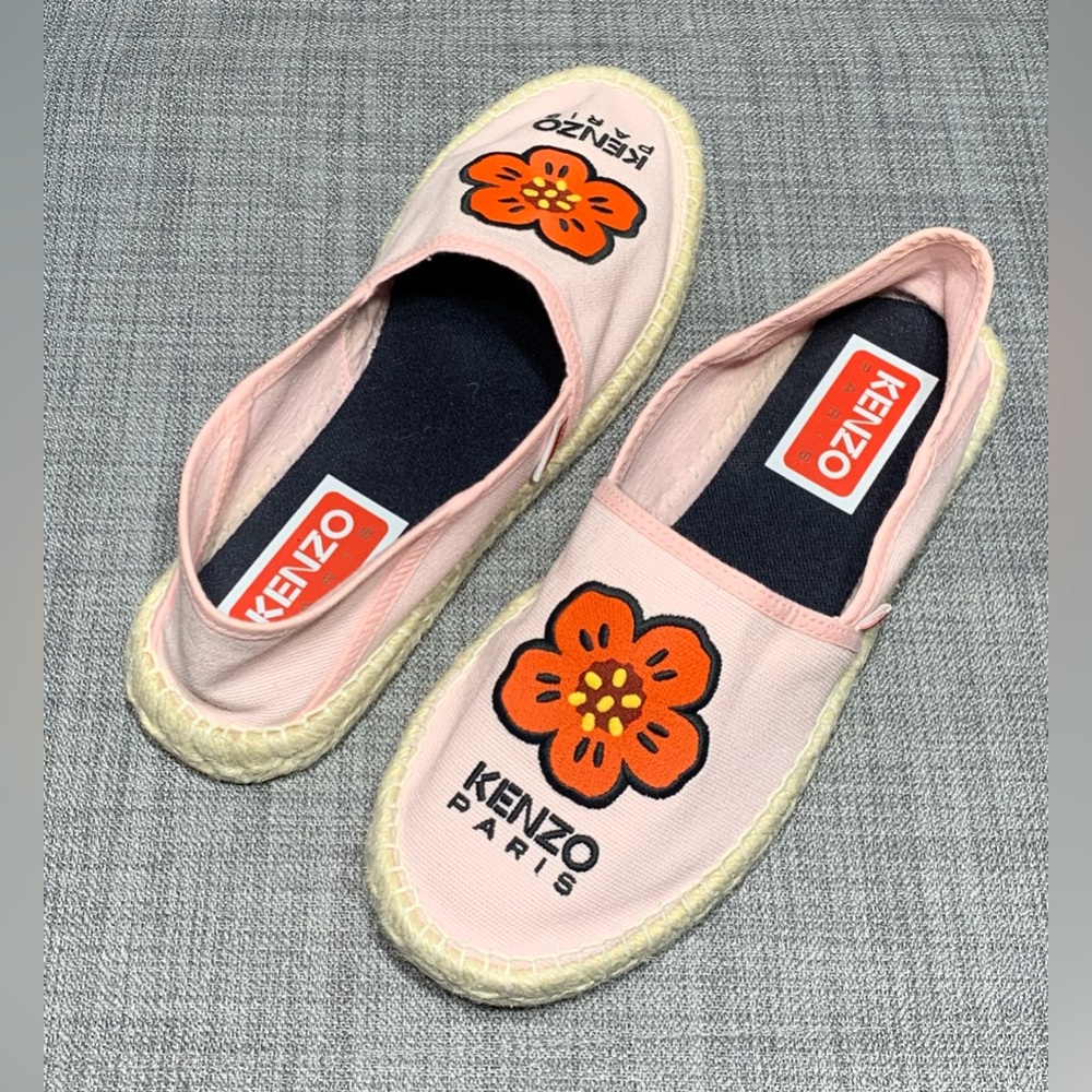 Kenzo Boke Flower Espadrille Flats Rose Clair Size US 5.5 - Picture 2 of 7